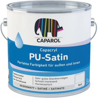 Caparol Capacryl PU Satin 9,6 l bílá – Zboží Mobilmania