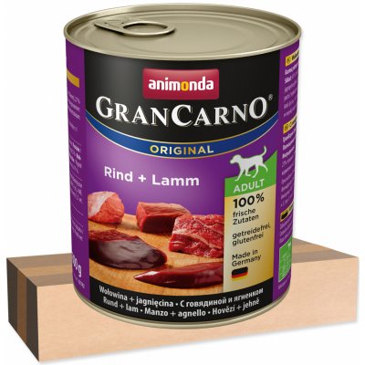 Animonda GranCarno Adult Beef & Lamb 6 x 800 g – Hledejceny.cz