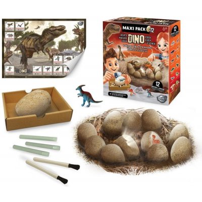 Buki France DinoEggs MaxiPack vykopávka 12ks vajíček – Hledejceny.cz
