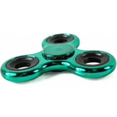 Fidget spinner metalický zelený