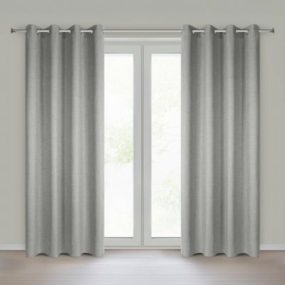 EUROFIRANY ZÁVĚS NA KROUŽCÍCH JULA2 140X250 CM TMAVĚBÉŽOVÝ – Hledejceny.cz