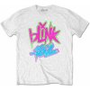Dětské tričko Blink 182 tričko, Neon Logo White