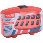 Hlavice nástrčné rázové 10 ks 1/2" - EXTOL PREMIUM – Zboží Mobilmania