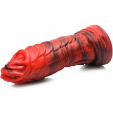 Creature Cocks Fire Dragon Red Scaly Silicone Dildo