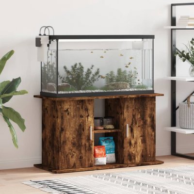 Vidaxl stojan kompozitní dřevo kouřový dub 101 x 41 x 58 cm – Sleviste.cz