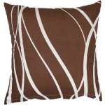 Dadka bavlna Vlny banánové na tmavě hnědém 40 x 40 cm – Zboží Mobilmania