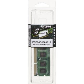 Patriot Signature Line SODIMM DDR3 4GB 1600MHz CL11 PSD34G160081S