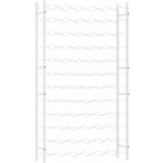 vidaXL Stojan na víno pro 72 lahví Bílý kov – Zboží Dáma