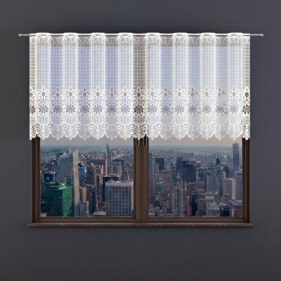 Dekorační metrážová vitrážová záclona INNES krémová výška 70 cm MyBestHome – Hledejceny.cz