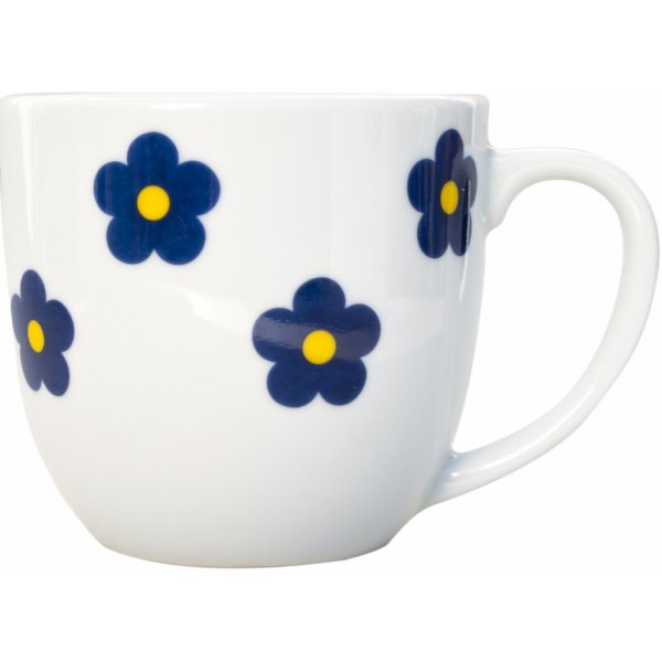 Český porcelán Dubí Hrnek porcelánový, modré kytičky, 0,32 l od 89 Kč -  Heureka.cz