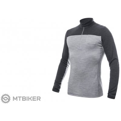 Sensor Merino Bold zip cool gray/anthracite – Zboží Mobilmania