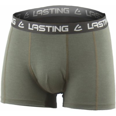 Lasting NOMO 6299 zelené vlněné merino boxerky – Sleviste.cz