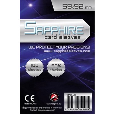 Sapphire Sleeves obaly Blue Standard European 59x92 mm – Hledejceny.cz