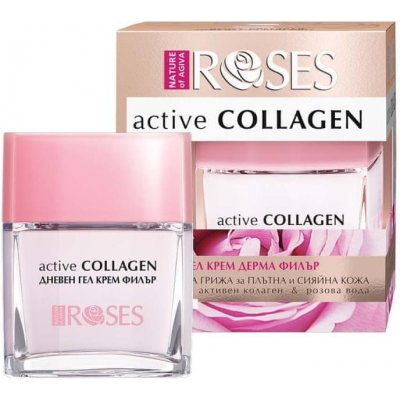 Agiva CollagenActiv Gelový denní krém proti vráskám e s kolagenem a růžovou vodou 50 ml