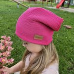 Dětský mušelínový šátek malinová – Zboží Dáma