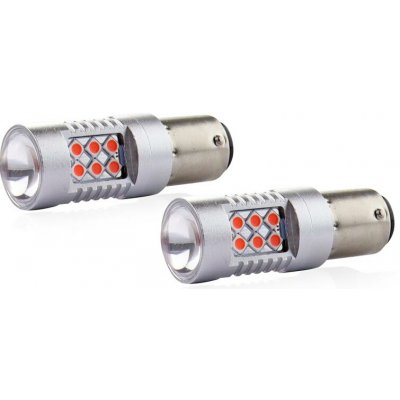 AMiO LED žárovky CANBUS 24SMD 3030 1157 (P21/5W) Červená 12V/24V – Hledejceny.cz
