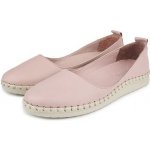 Vlnka dámské kožené baleríny na širokou nohu Melisa růžová – Zboží Dáma