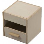 DUVO+ Dřevěná budka pro exoty s otvorom 12,5x12x12,5cm – Zboží Dáma