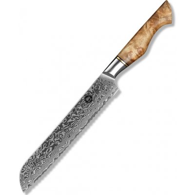 NAIFU Nůž na pečivo z damaškové oceli řady MASTER 8" 35,3 cm