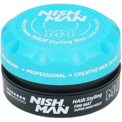 Nishman Hair Styling Wax Matte Finish Super High Hold M4 100 ml
