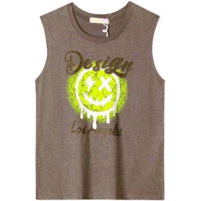 Chlapecké tričko bez rukávů Béžová – Zboží Dáma