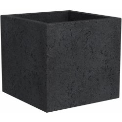 Scheurich Květináč C-Cube 240 pr. 38 cm Stony Black