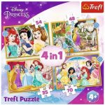 TREFL Disney princezny: Šťastný den 4v1 35,48,54,70 dílků – Hledejceny.cz