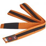 JU-SPORTS BRAZILIAN JIU JITSU dětský pás oranžovo-černá – Zboží Mobilmania
