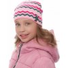 Dětská čepice Marhatter Dívčí pletená čepice 9413 malinová