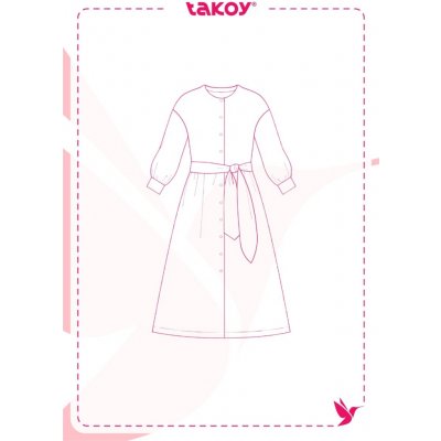 Takoy Elektronický PDF střih dámské šaty Dorothy-32-38 – Hledejceny.cz