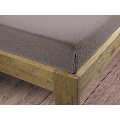 Bierbaum flanel prostěradlo Taupe 80-100x200 – Hledejceny.cz