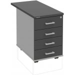 Hobis K 34 C P 80 4 zásuvky léta podél 80 cm dekor šedá antracit – Hledejceny.cz