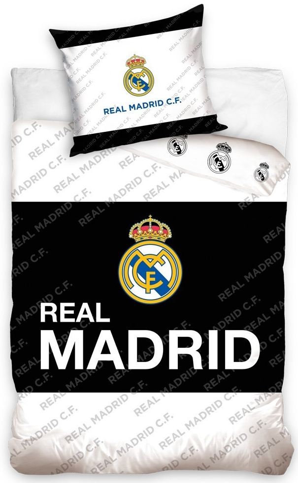 Tip Trade bavlna povlečení Real Madrid Black Belt 140x200 70x80 od 599 Kč -  Heureka.cz