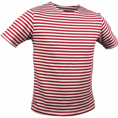 Námořnické triko MARINE krátký rukáv ČERVENÉ Červená – Zboží Mobilmania