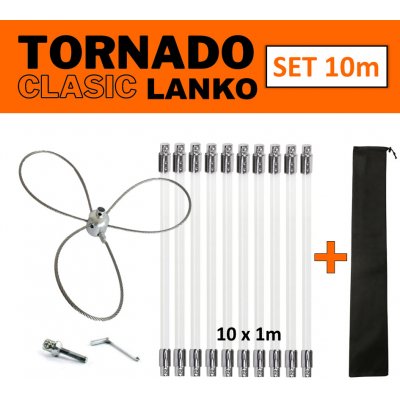 Tornado Clasic Lanko rotační komínový kartáč set 10 m – Zboží Dáma