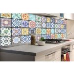 Dimex KI180-079 Samolepící fototapeta do kuchyně Vintage tiles rozměry 180 x 60 cm – Sleviste.cz