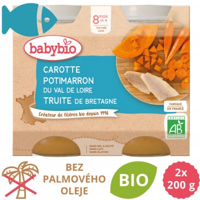 Babybio zelenina se pstruhem 2 x 200 g