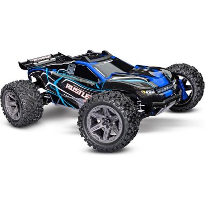 Traxxas Rustler 2BL 4WD RTR modrý TRA67164-4-BLUE 1:10 – Zboží Mobilmania