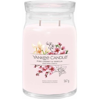 Yankee Candle Signature Pink Cherry & Vanilla 567 g – Zboží Dáma