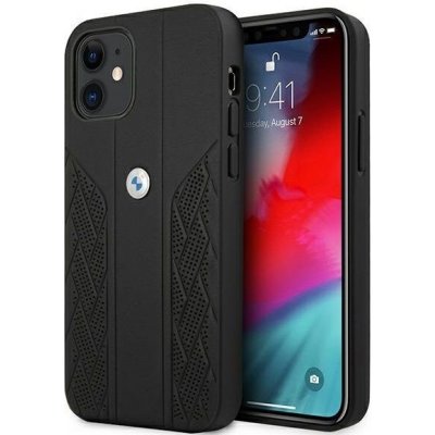 Pouzdro BMW iPhone 13 mini Leather Curve Perforate černé – Zboží Mobilmania