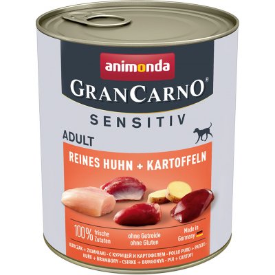 Animonda GranCarno Adult Sensitive čisté kuřecí & brambory 24 x 0,8 kg – Zboží Mobilmania