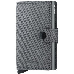 Secrid Kožené pouzdro na karty Miniwallet Carbon Cool Grey šedé