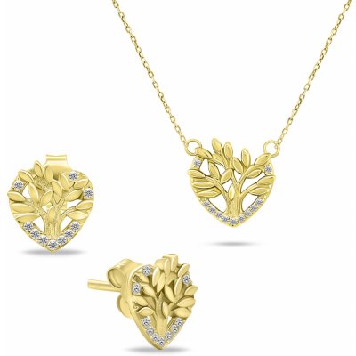 Brilio Silver set šperků SET236Y náhrdelník náušnice – Zboží Mobilmania