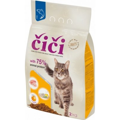 ČIČI RYBA granule pro dospělé kočky 2 kg