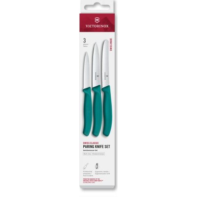 Victorinox Swiss Classic sada tří nožů – Kale Green 6.7114.34C1 – Zboží Mobilmania