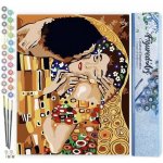 Figured ART Malování podle čísel GUSTAV KLIMT POLIBEK bez rámu 40 x 50 cm – Hledejceny.cz