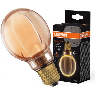 Osram G80 E27 4W = 22W 220 lm 1800K teplá bílá vlákno stmívatelná Vintage 1906 – Hledejceny.cz
