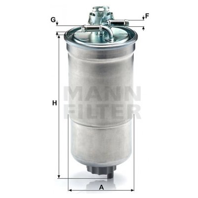 MANN FILTER Palivový filtr WK 853/3 x – Zboží Mobilmania