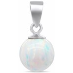 Brilio Silver stříbrný přívěsek s bílým syntetickým opálem PT110W – Sleviste.cz