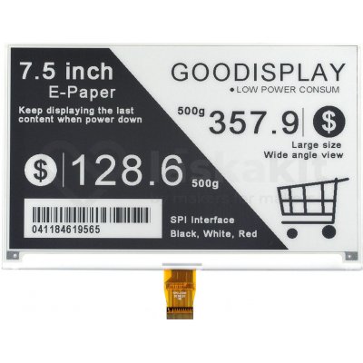 Good Display GDEY075T7 7.5" 800x480 ePaper displej Grayscale – Zboží Živě
